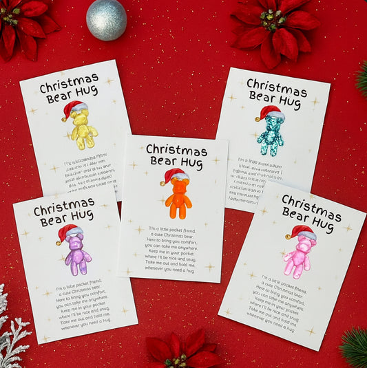 Christmas bear pocket Hug