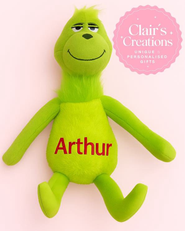 Personalised Grinch Teddy